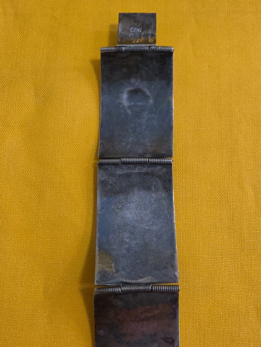 Vintage 925 Silver Mexican/Aztec Inspired Panel Bracelet - Beautiful Piece! - Picture 12 of 15